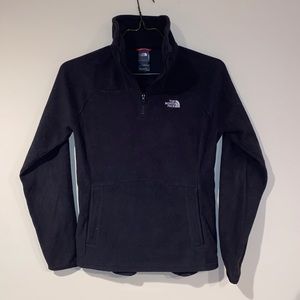 Black north face long sleeve quarter zip